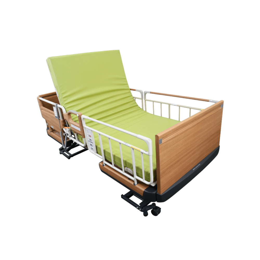 เตียงผู้ป่วยไฟฟ้า PARAMOUNT BED รุ่น Rakusho Z สีไม้ พร้อมที่นอน รุ่น General Mattress_4